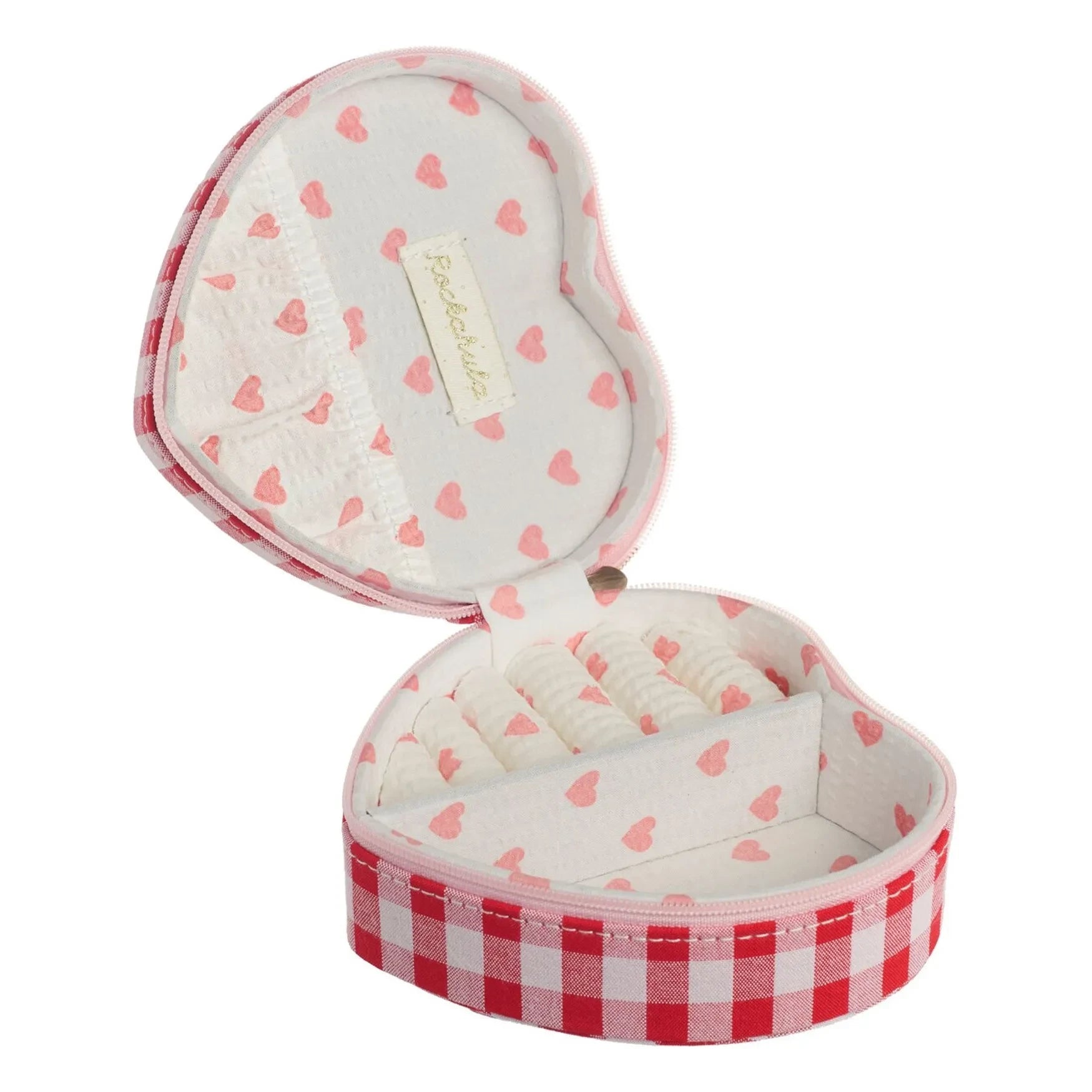 Rockahula Kids - Vichy Herz Schmuckschatulle | Rot