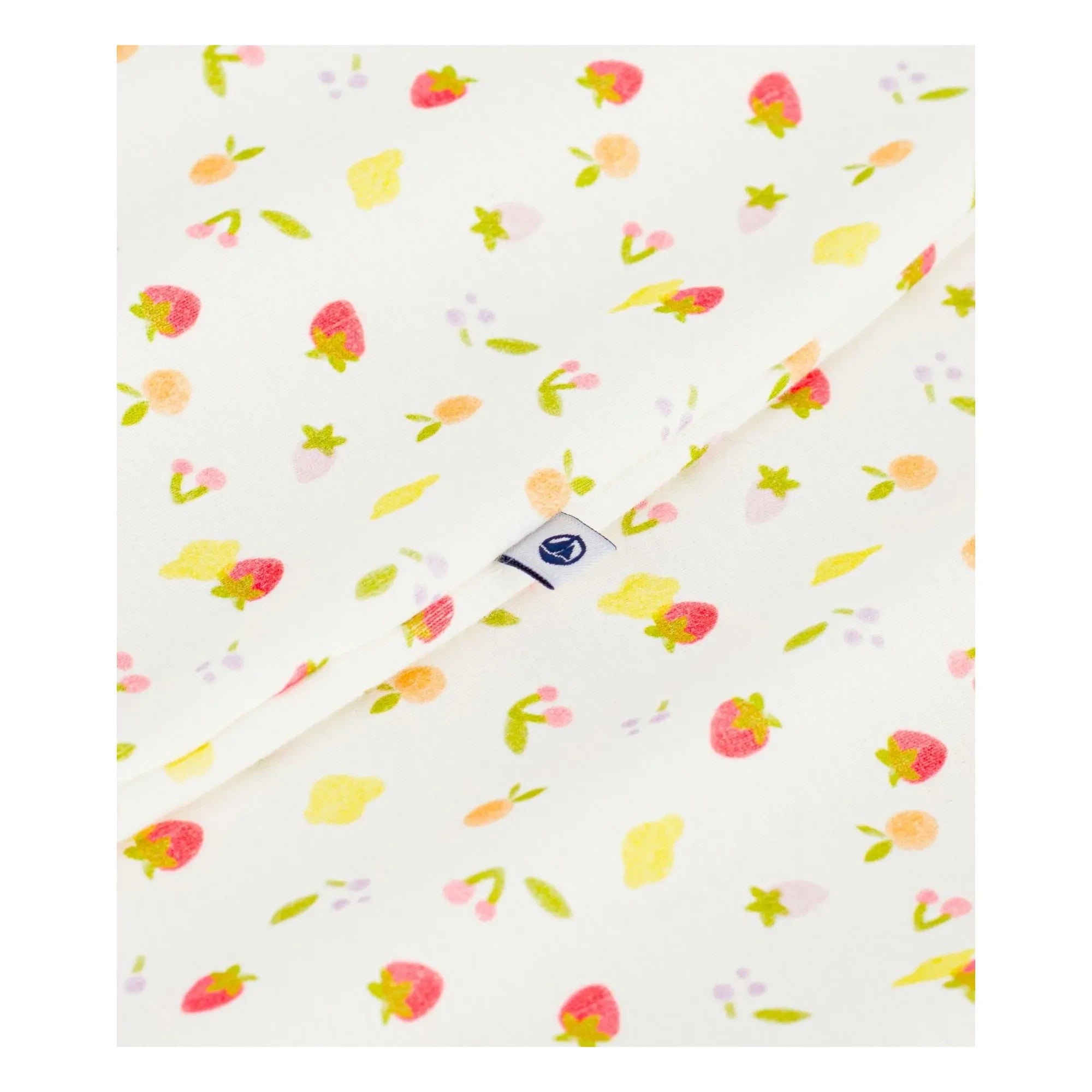Petit Bateau - Bio-Baumwoll-Schlafsack mit Fruchtmotiv | Ecru