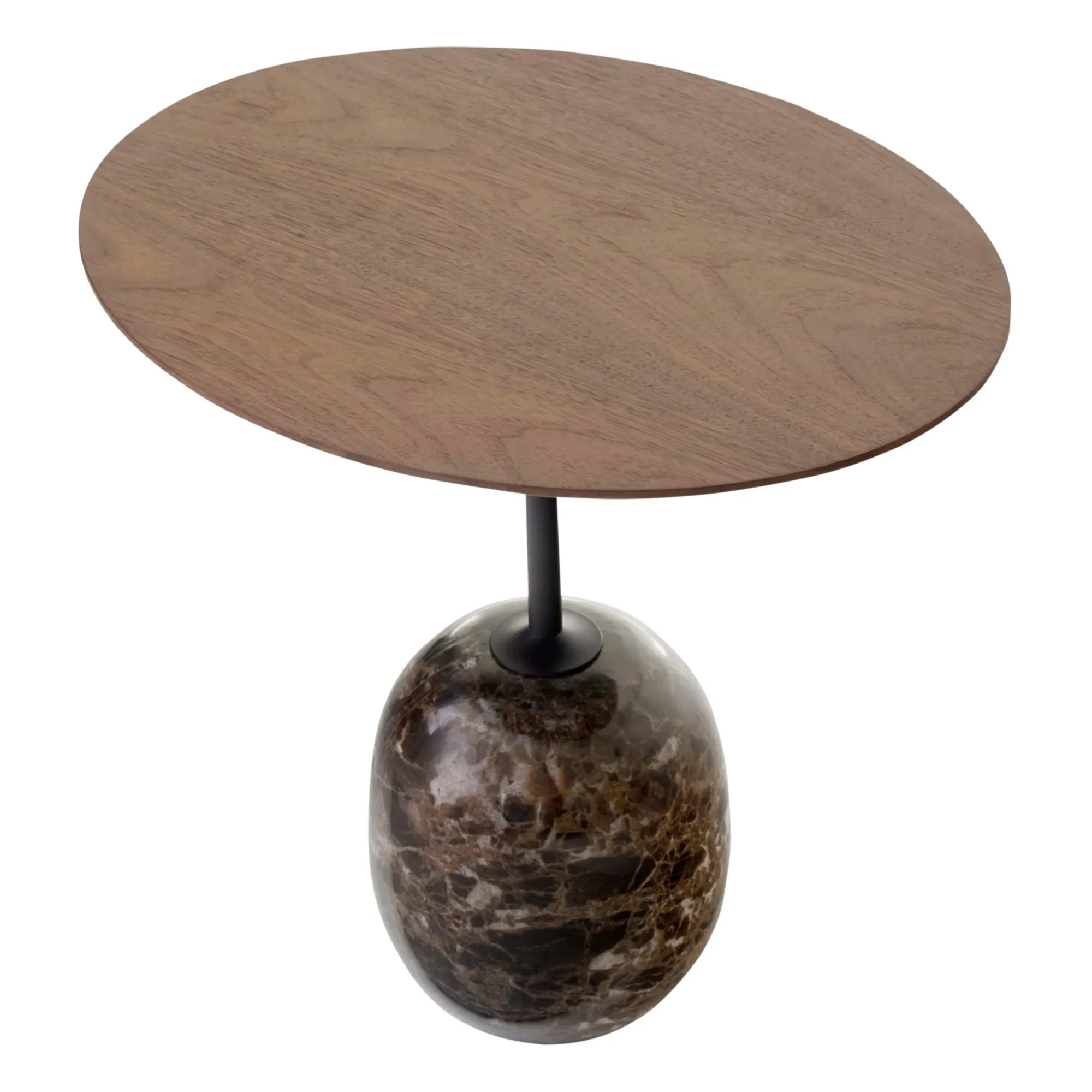 & Tradition - Lato LN9 Beistelltisch, Nussbaum Tischplatte