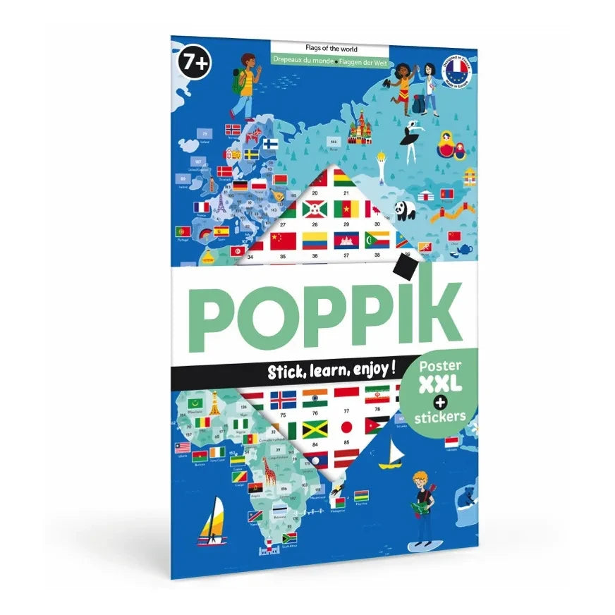Poppik – Flaggenposter + Aufkleber