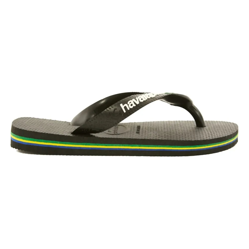 Havaianas - Zehentrenner Logo Brasil | Schwarz