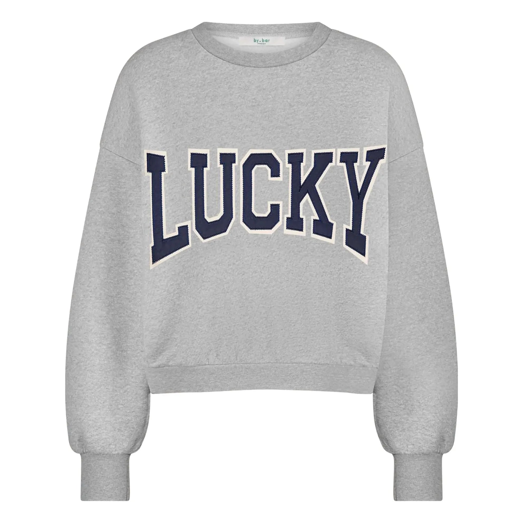 By Bar - Bibi Patchwork Sweat | Grau Melange