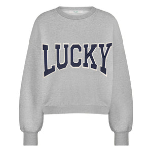 By Bar - Bibi Patchwork Sweat | Grau Melange