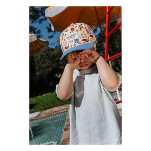 Hello Hossy - Baseball Party Gebogene Krempe Recycelte Faser | Blau