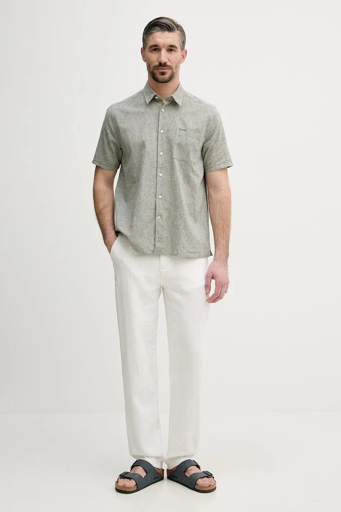 Barbour erkek keten gömlek Shirt Dept - Summer
