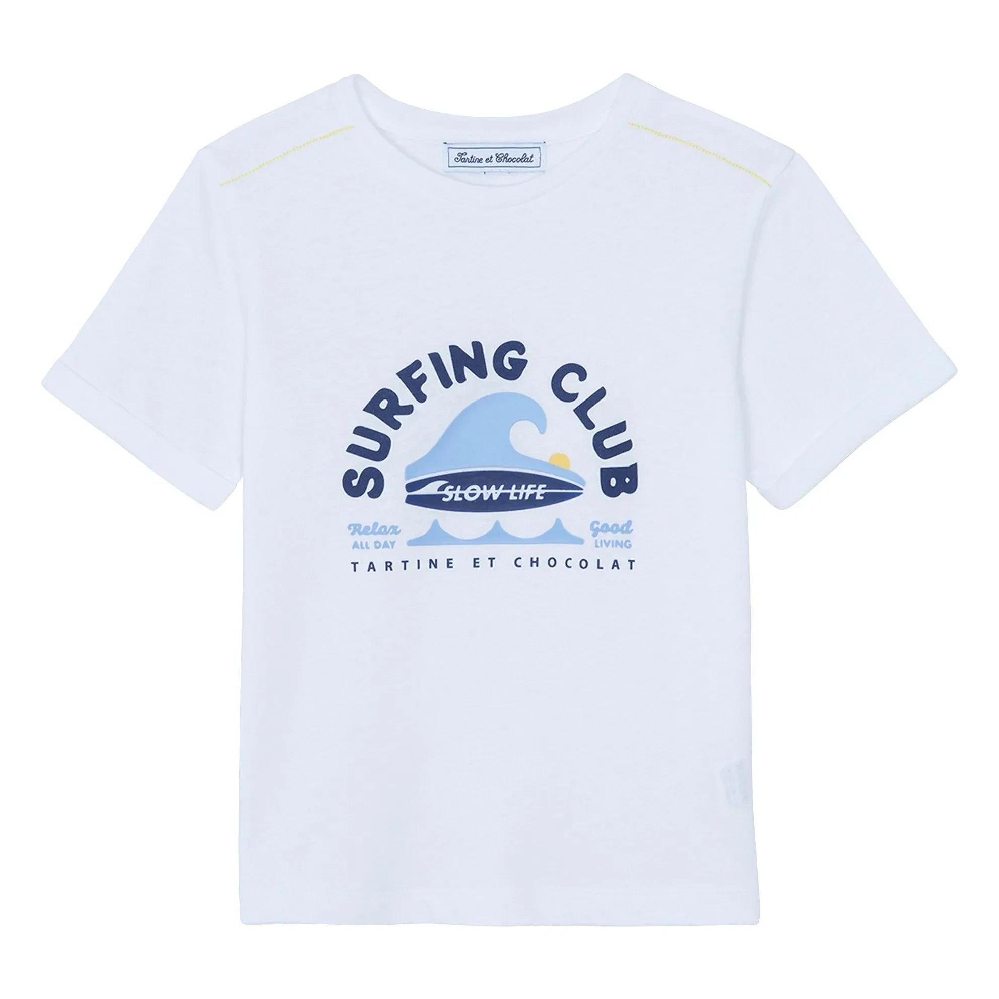 Tartine et Chocolat - Surfing Club T-Shirt | Weiß