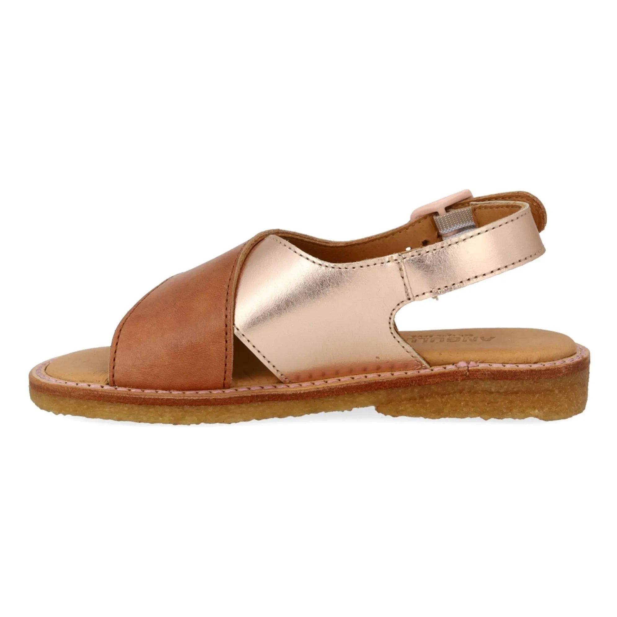 Angulus - Kontrast Sandalen | Roségold