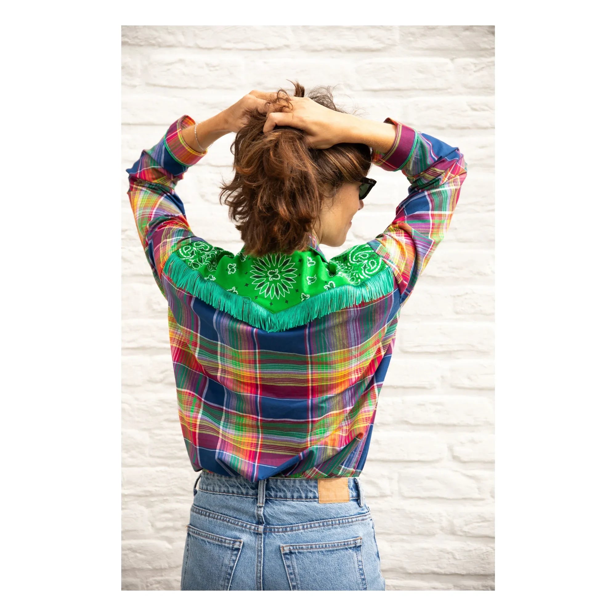 Paolina - Rihanna Ranch Bluse | Marine