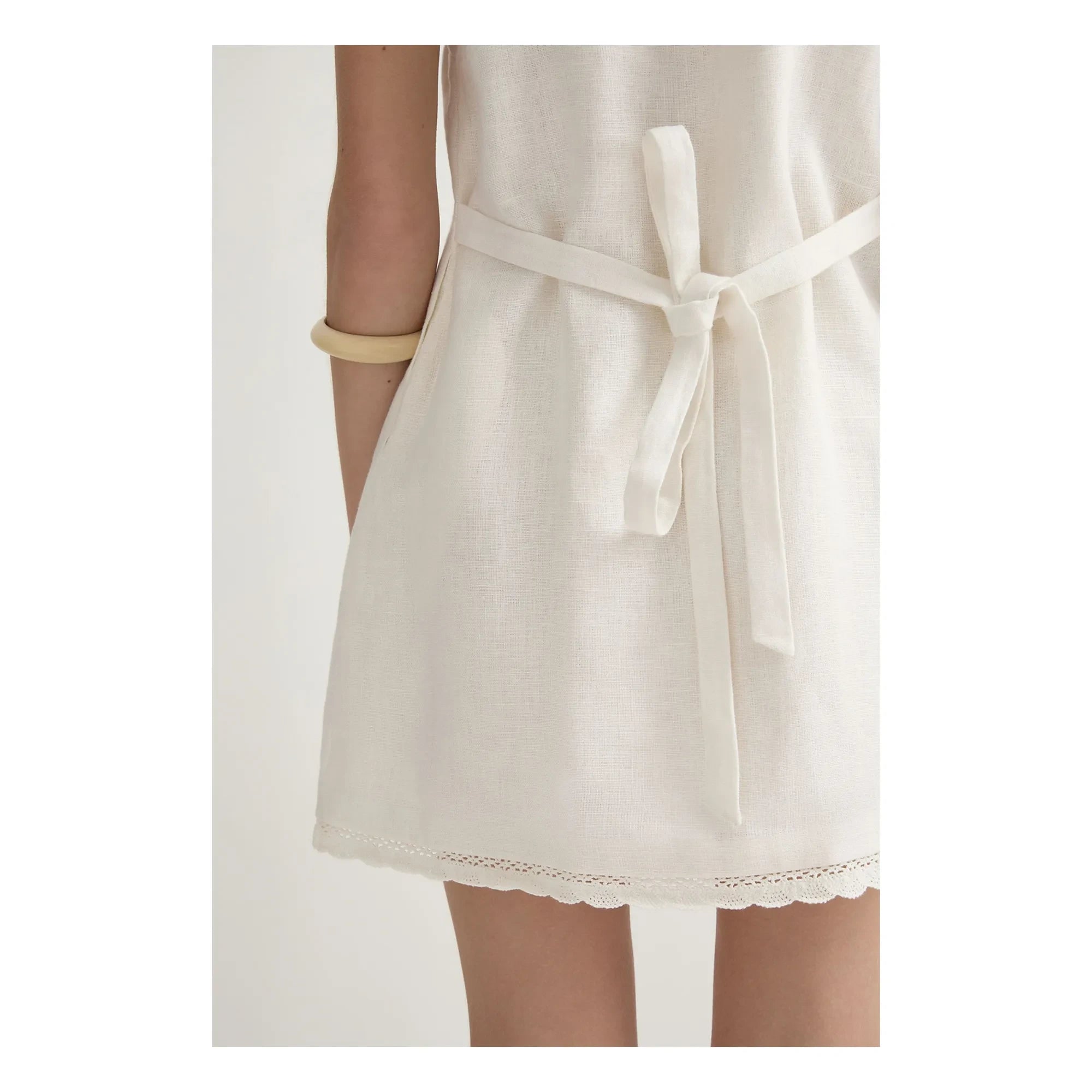 Posse - Effi Leinenkleid | Creme