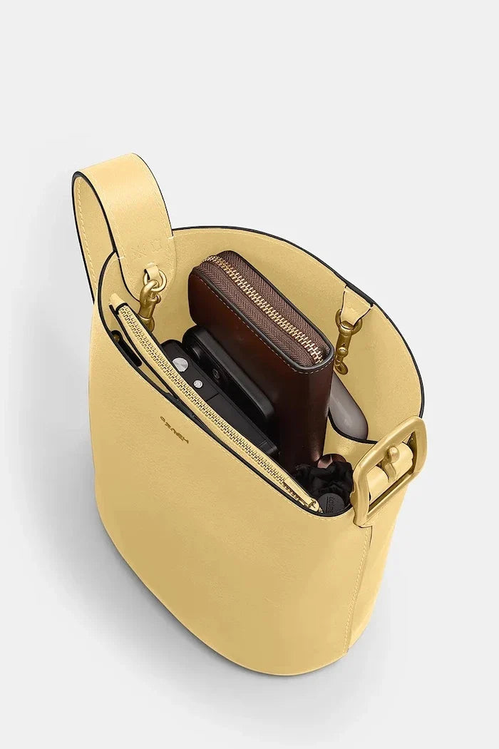 Coach kadın deri crossbody çanta Bleecker Bucket Bag 21