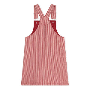 Petit Bateau - Organik Pamuklu Salopet Elbise | Pembe
