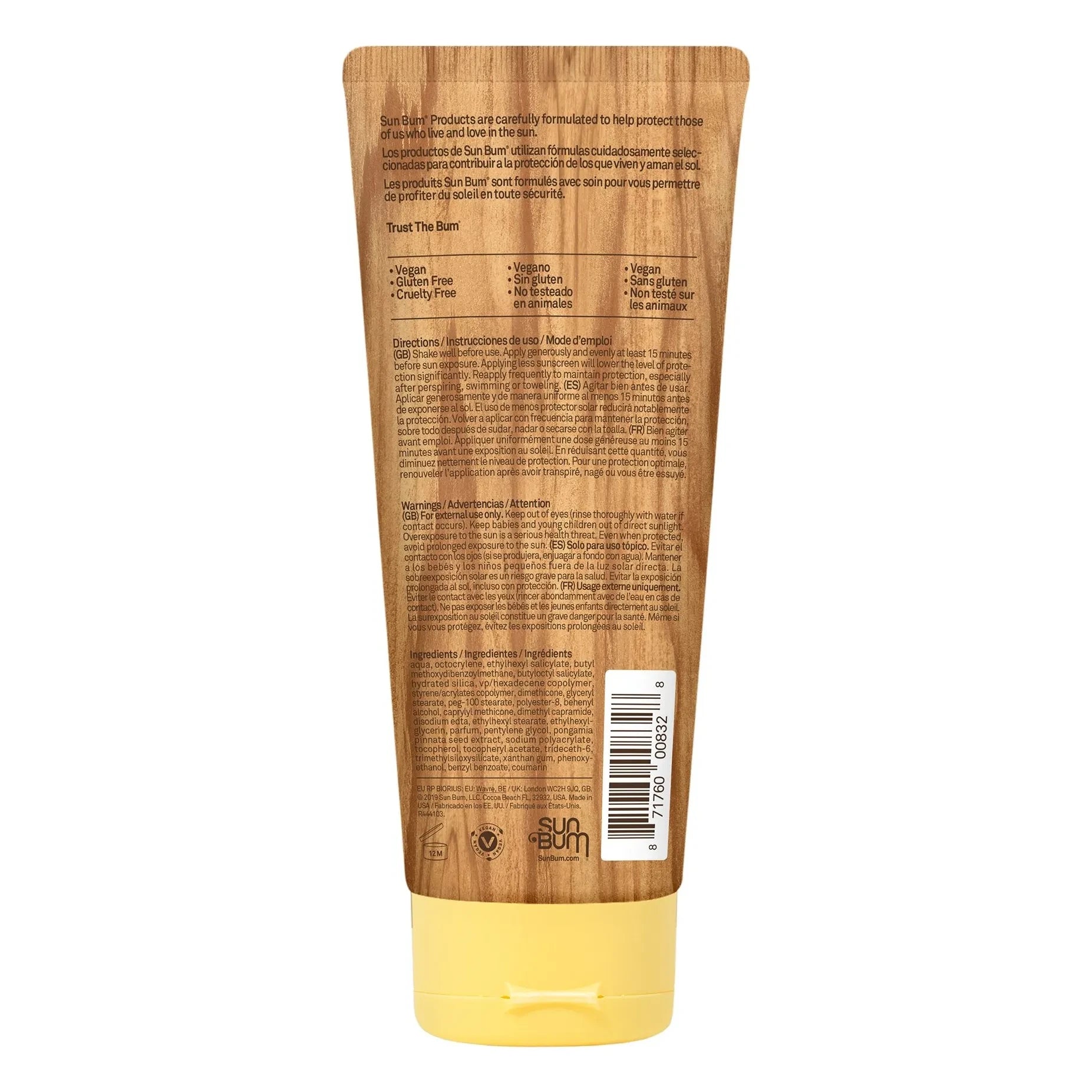 Sunbum - Original SPF50 Feuchtigkeitsspendende Sonnencreme - 88ml