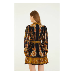 Farm Rio - Majestic Garden Kleid | Schwarz