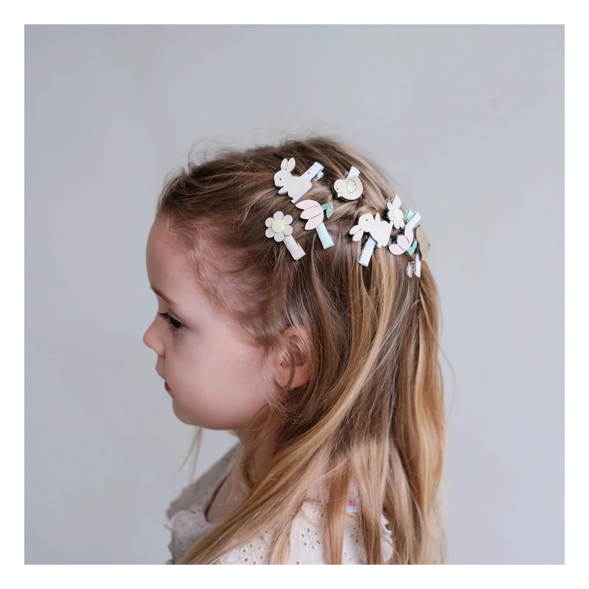 Mimi & Lula - 8er Set Mini Ostern Haarspangen | Rosa
