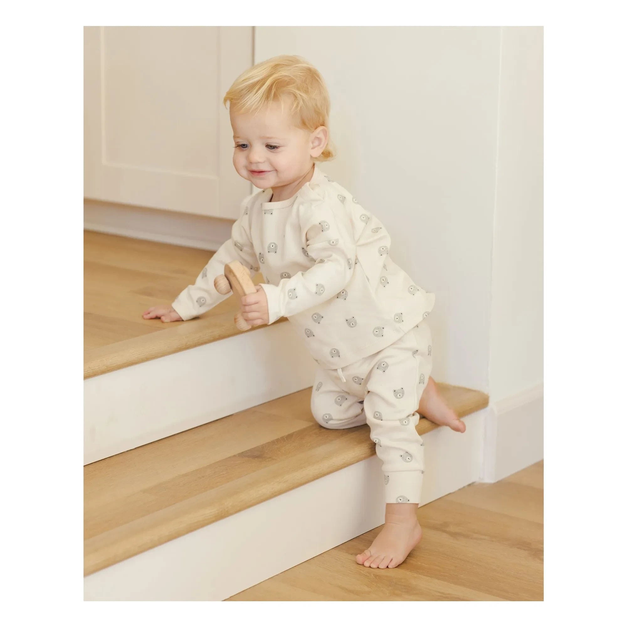 Quincy Mae - Bio-Baumwoll Bärenhose | Ecru