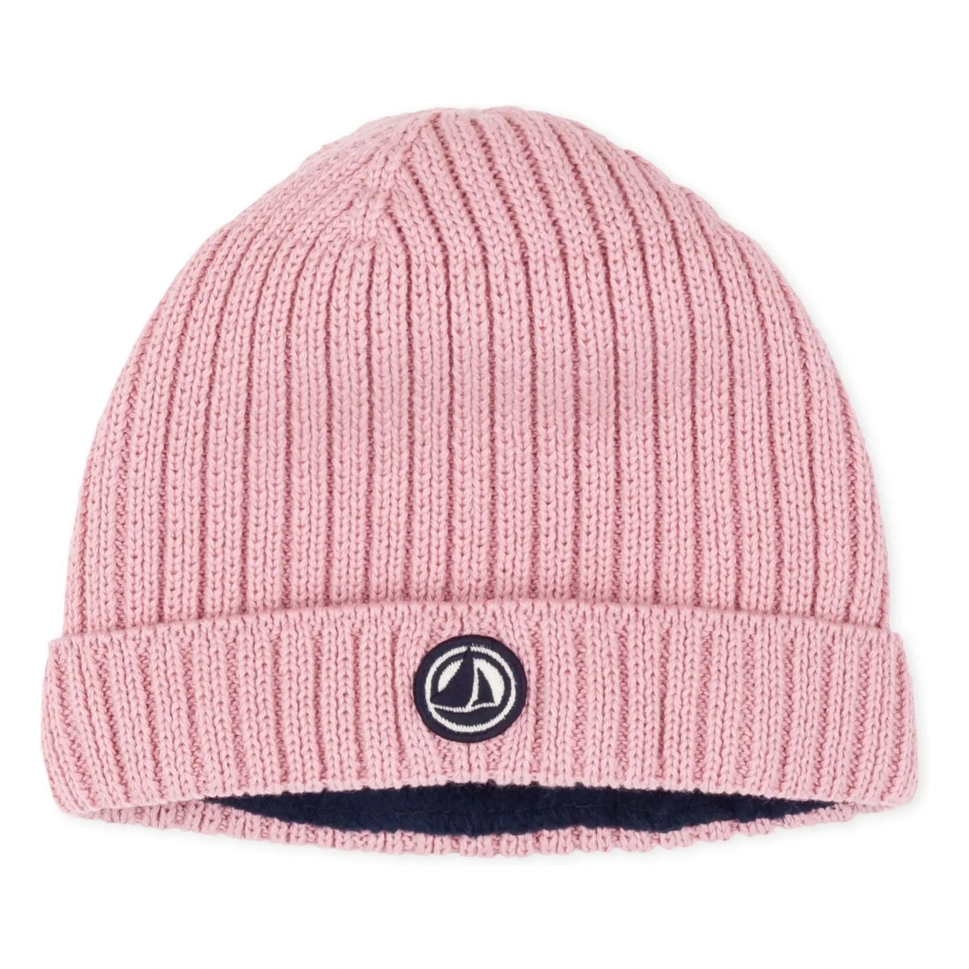 Petit Bateau - Karierte Polar-Mütze | Rosa