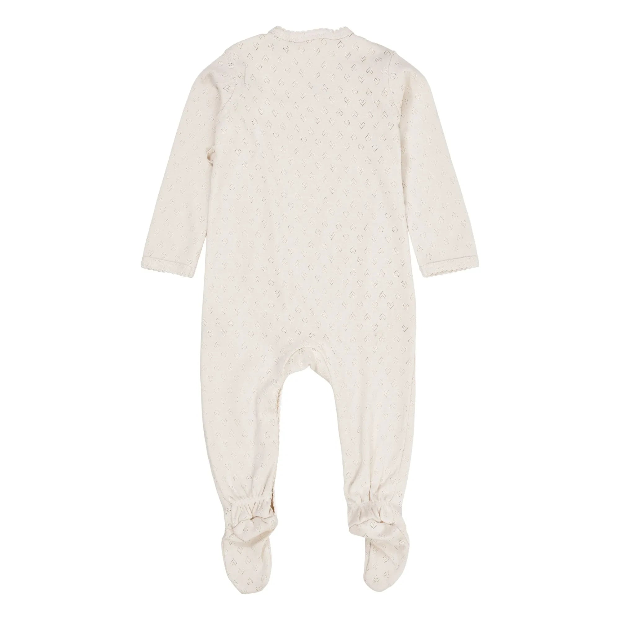 Copenhagen Colors - Pyjama aus Bio-Baumwolle Pointelle | Creme