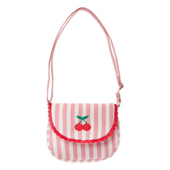 Rockahula Kids - Gestreifte Feston-Tasche | Puderrosa