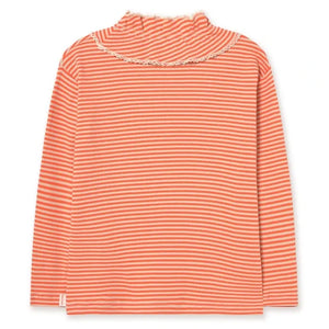 Tinycottons – Geripptes Streifen-T-Shirt aus Bio-Baumwolle | Rot