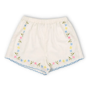 the new society - Hermione Geblümte Shorts | Weiß
