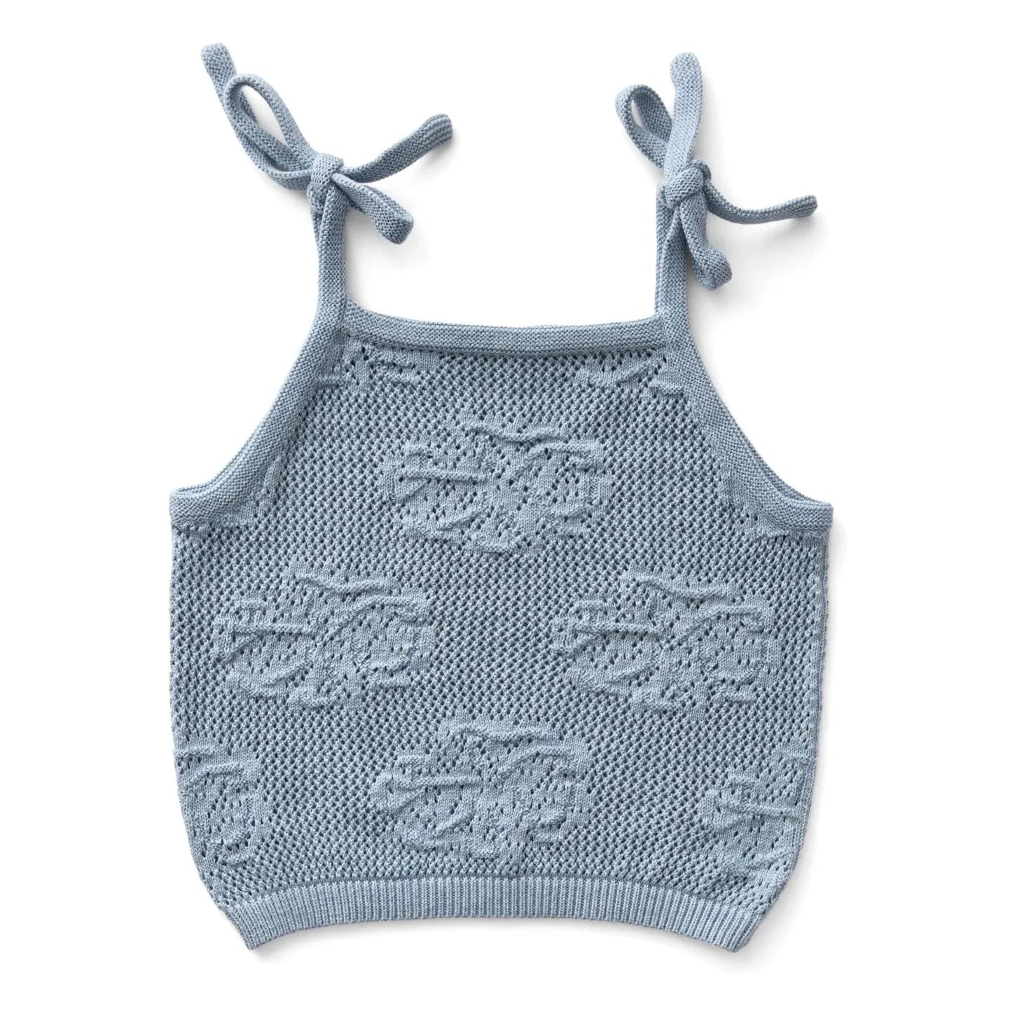 Soor Ploom - June Fleurs Bio-Baumwoll-Trägertop | Eisblau
