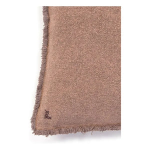 Lorena Canals - Steingewaschenes quadratisches Kissen | Taupe-Braun