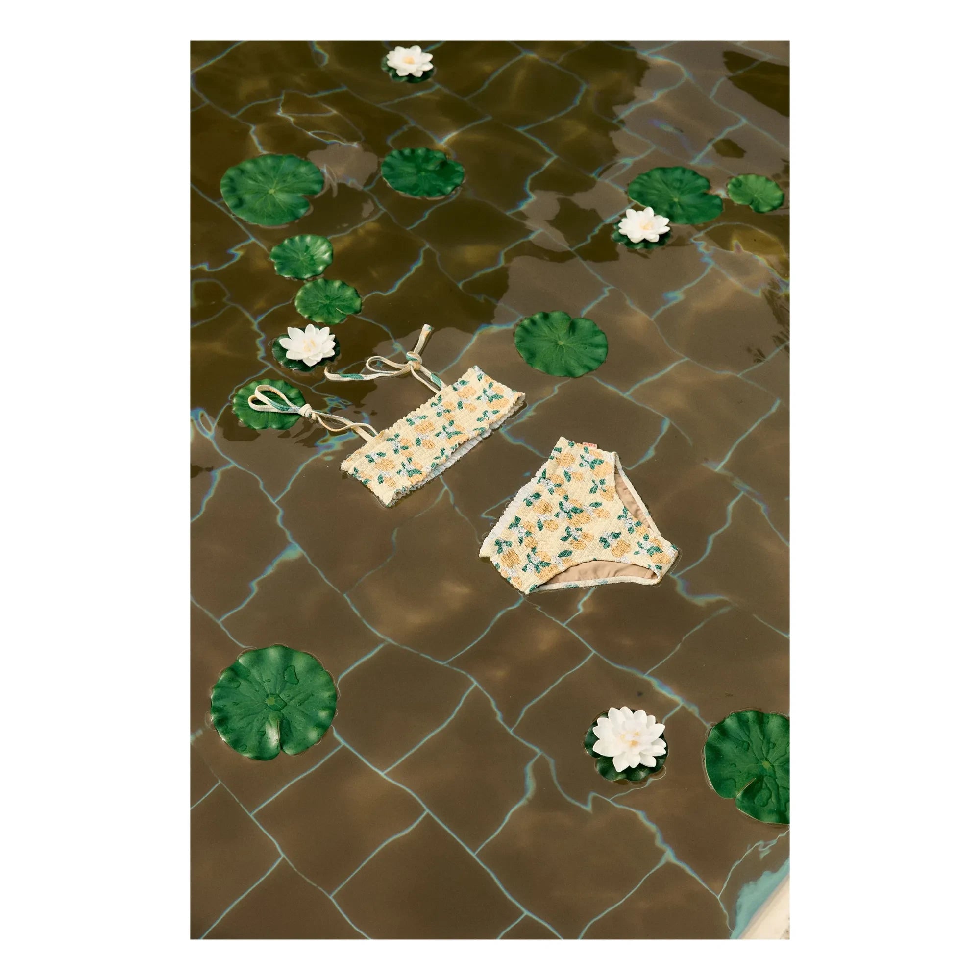 Tinycottons - Orange Raffinierter Badeanzug | Gelb
