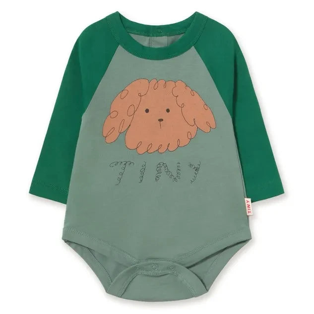 Tinycottons - Organik Pamuk Köpek Tulum | Yeşil