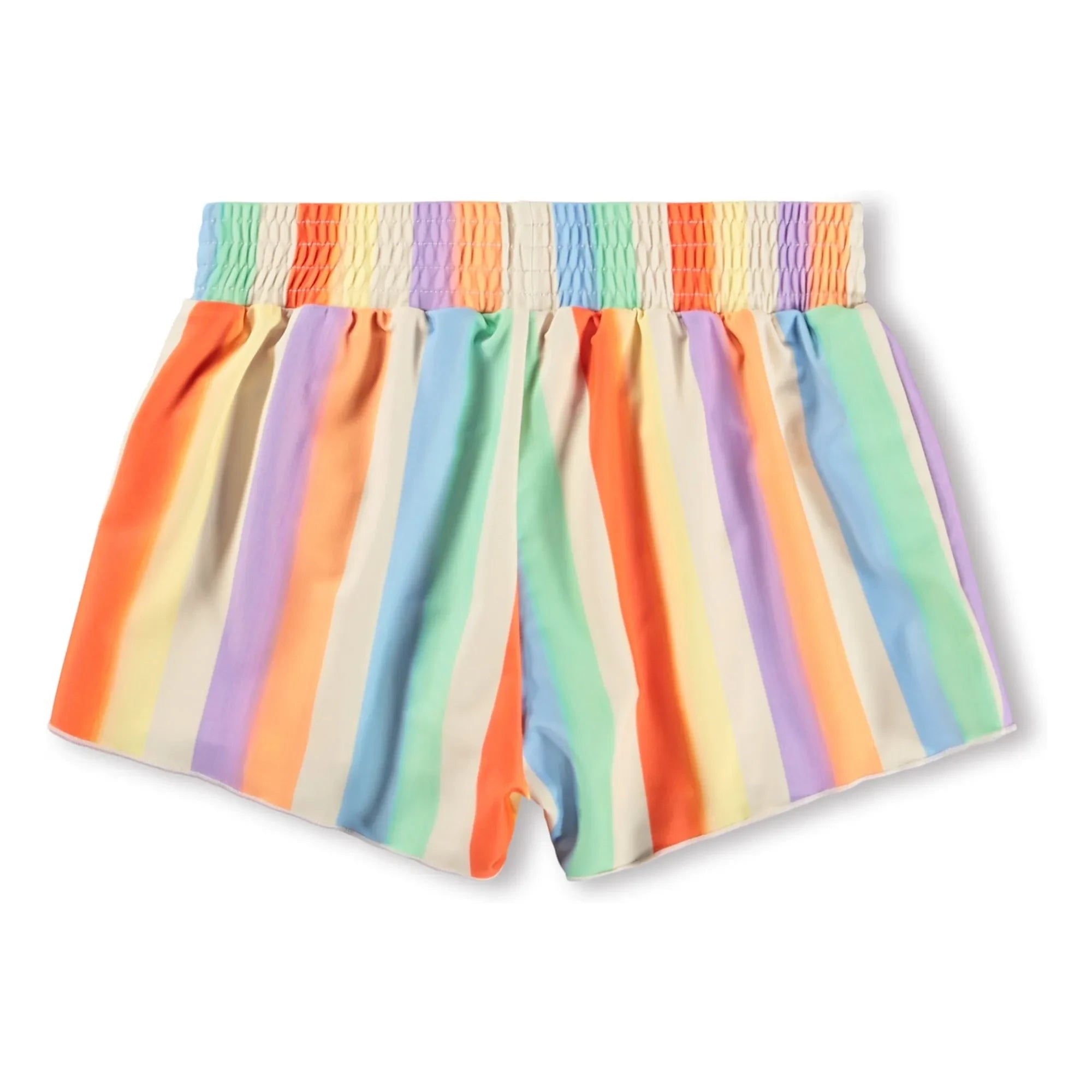 Molo - Nicci Gestreifte Recycelte Faser Badeshorts | Orange