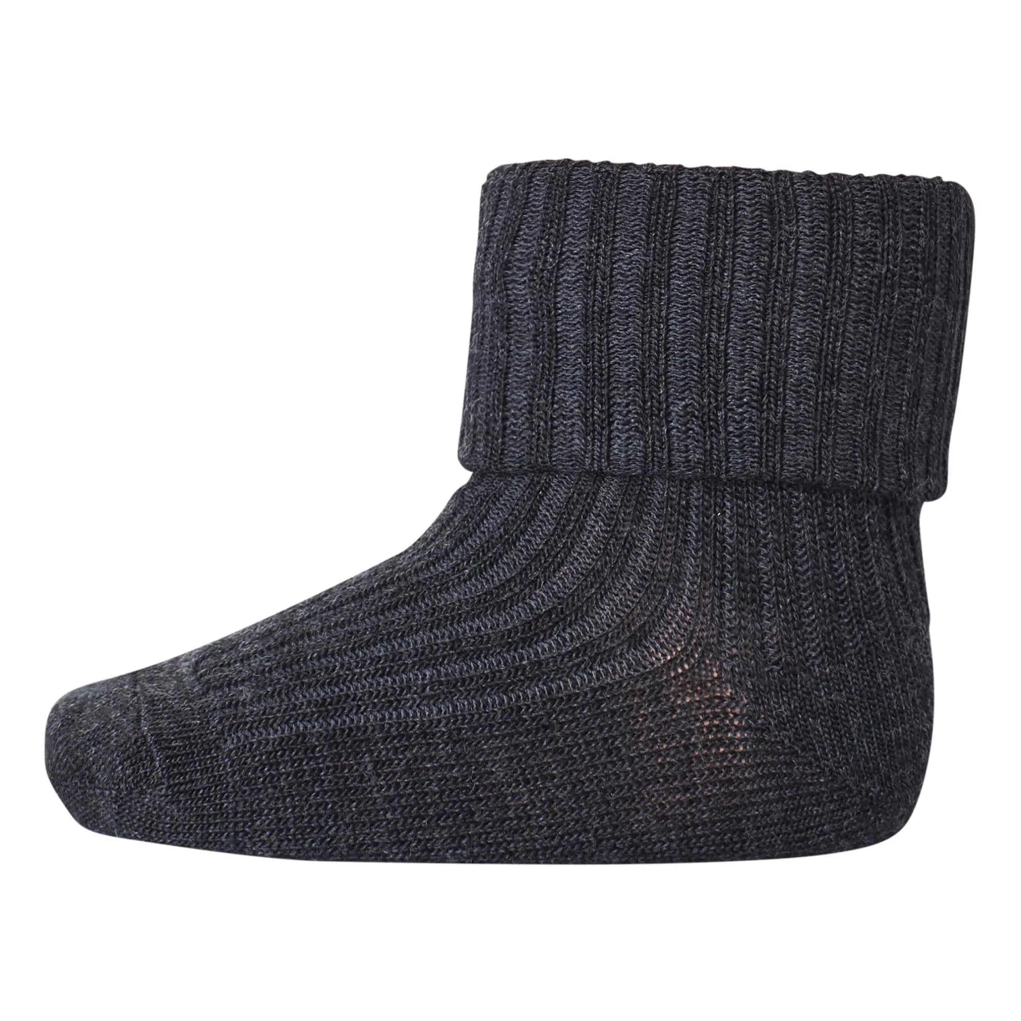 Mp Denmark - Woll-Rippensocken | Dunkelgrau