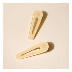 Bachca - Opal-Haarspangen - 2er-Set | Elfenbein