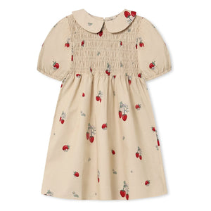 Fliink - Apfel Erdbeer Kleid | Ecru