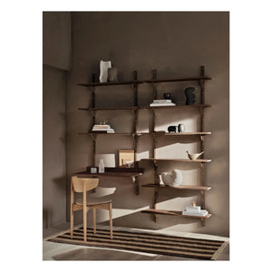 Ferm Living - Bölmeli raf | Chêne fumé