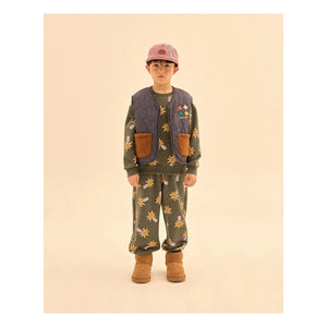 Jelly Mallow - Wendbare Farbblock-Sherpa-Weste | Marineblau
