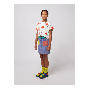 Bobo Choses - Rock aus Bio-Baumwolle mit Farbblock-Design | Blau