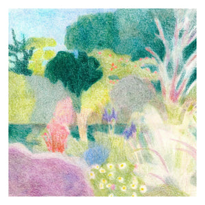 Paper Collective - Un Jardin à Kergoët Poster von Line Hachem