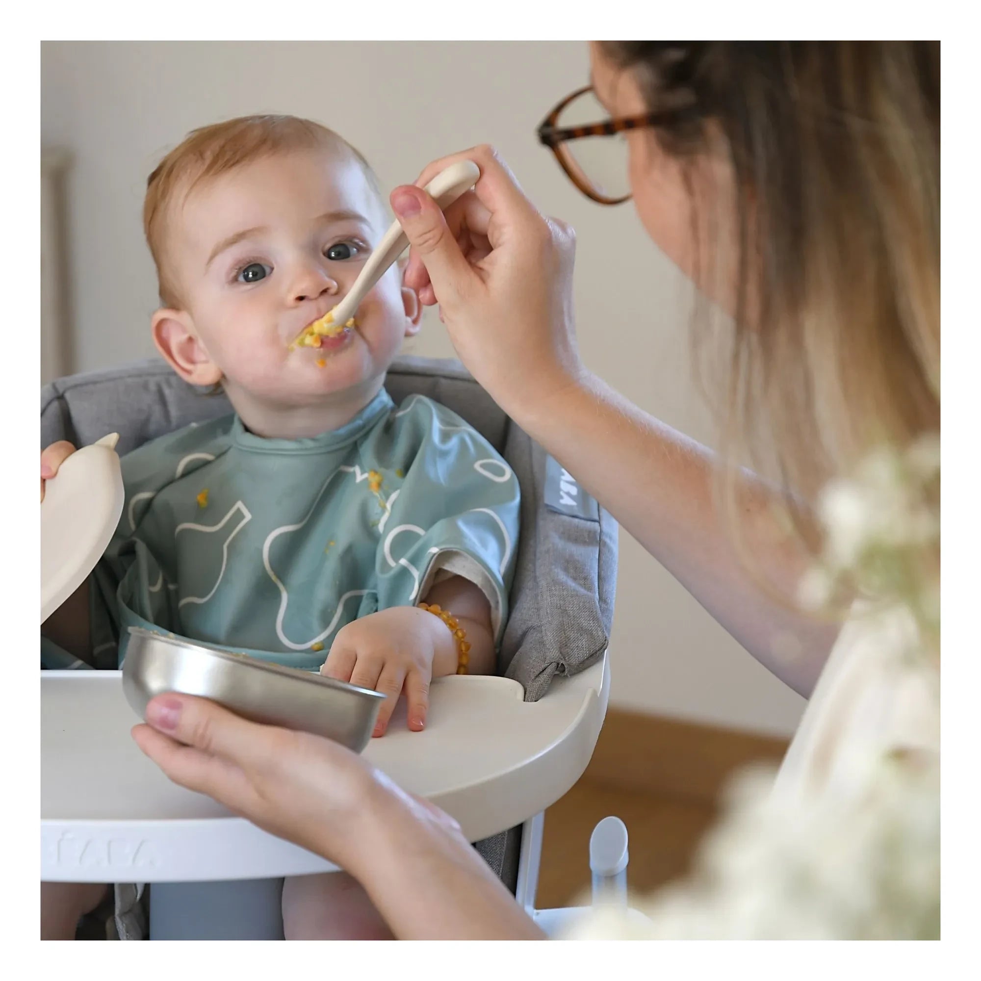 Béaba - Paslanmaz çelik yalıtımlı öğle yemeği kutuları - 3'lü set | Adaçayı