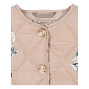 Konges Sløjd - Flora Glaces Pailletten-Steppjacke | Hellrosa