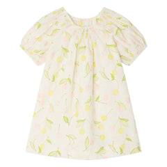 Bonpoint - Luce Cerises Kleid aus Bio-Baumwolle | Ecru