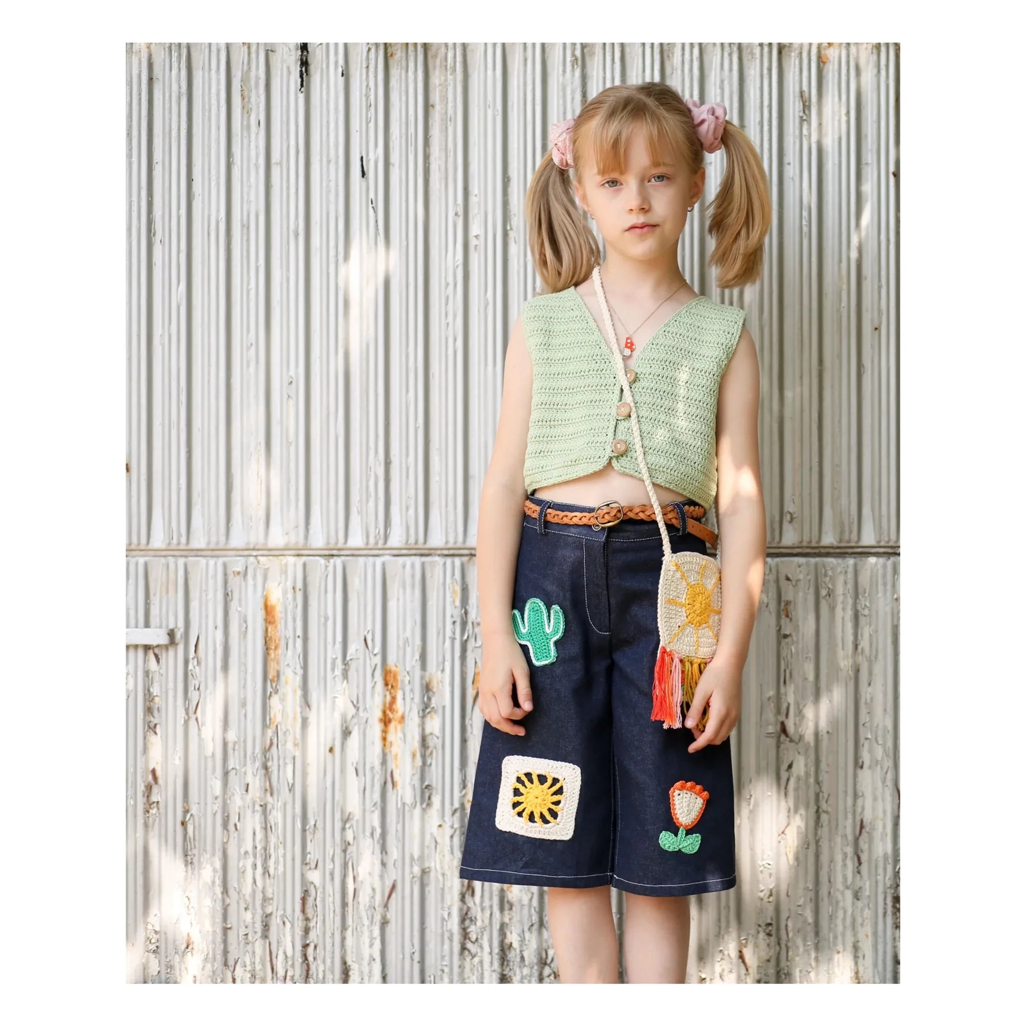 Kalinka - Bermuda Jeans Nikol Patches | Dunkelblau