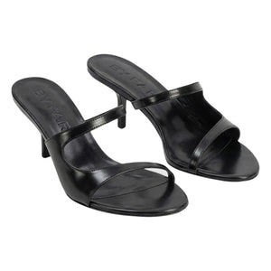 BY FAR - Serena Stiletto-Absatzschuhe aus semi-glänzendem Leder | Schwarz