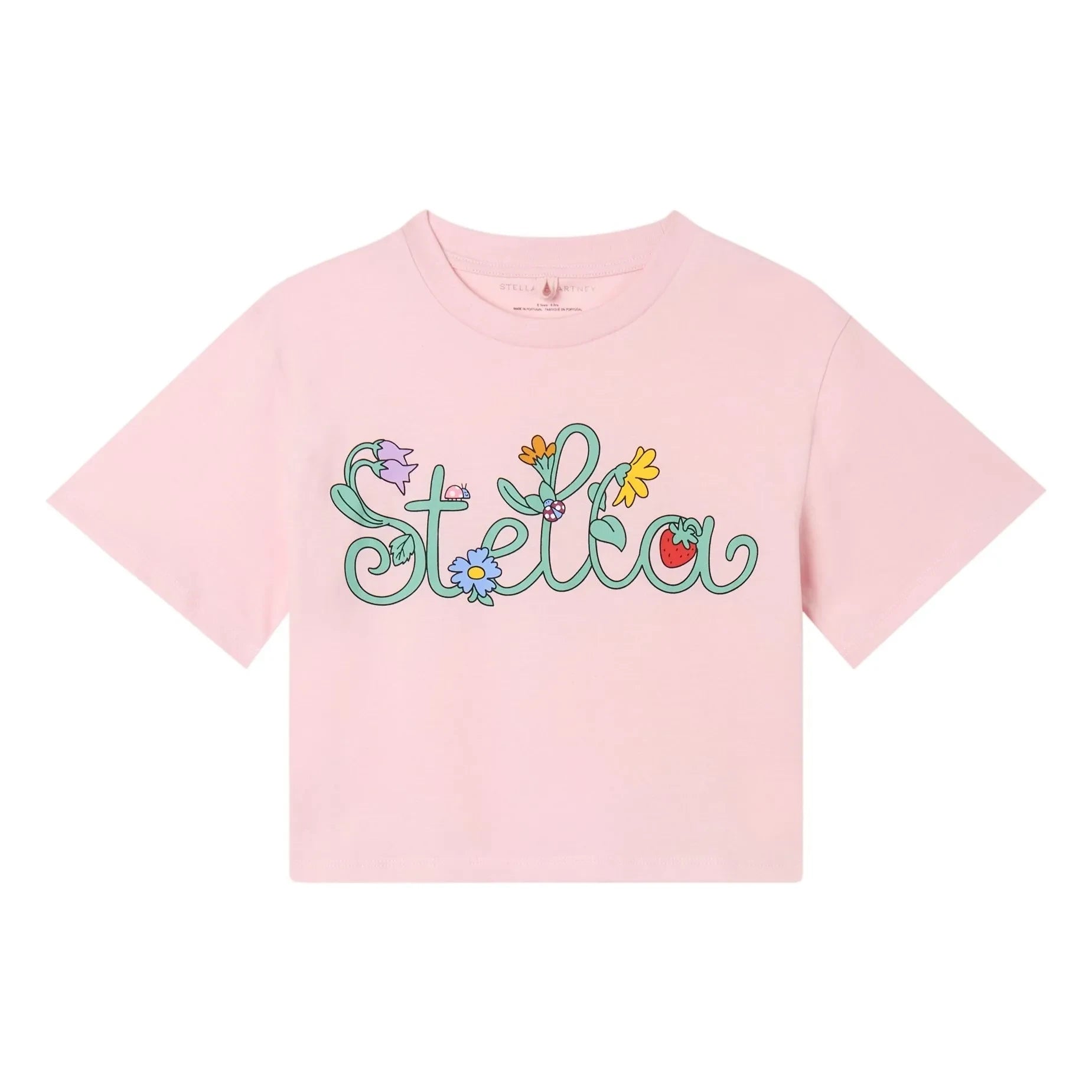Stella McCartney Kids - Stella Bio-Baumwoll-Kurzarm-T-Shirt | Pink