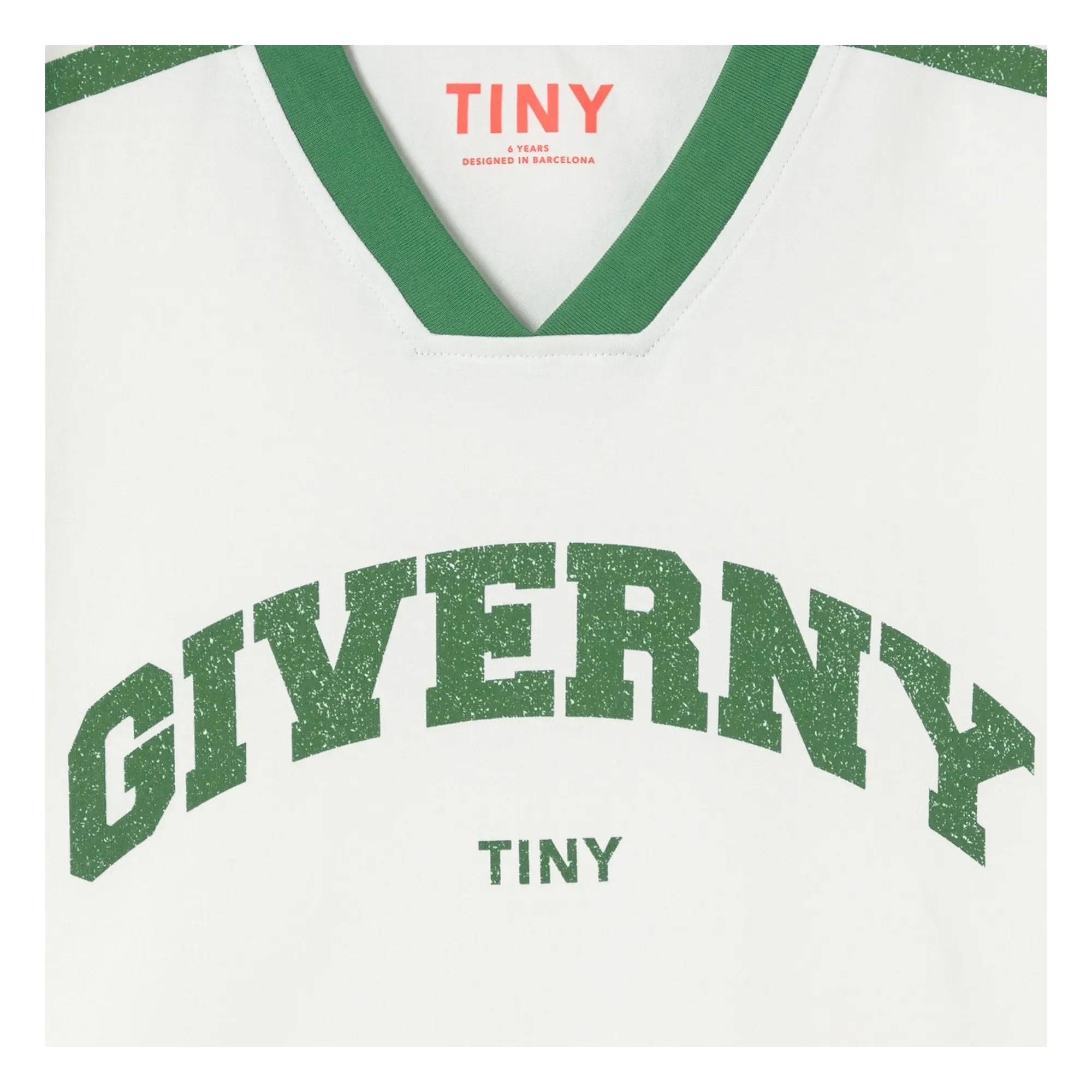 Tinycottons - Giverny Bio-Baumwoll Kontrast T-Shirt | Weiß