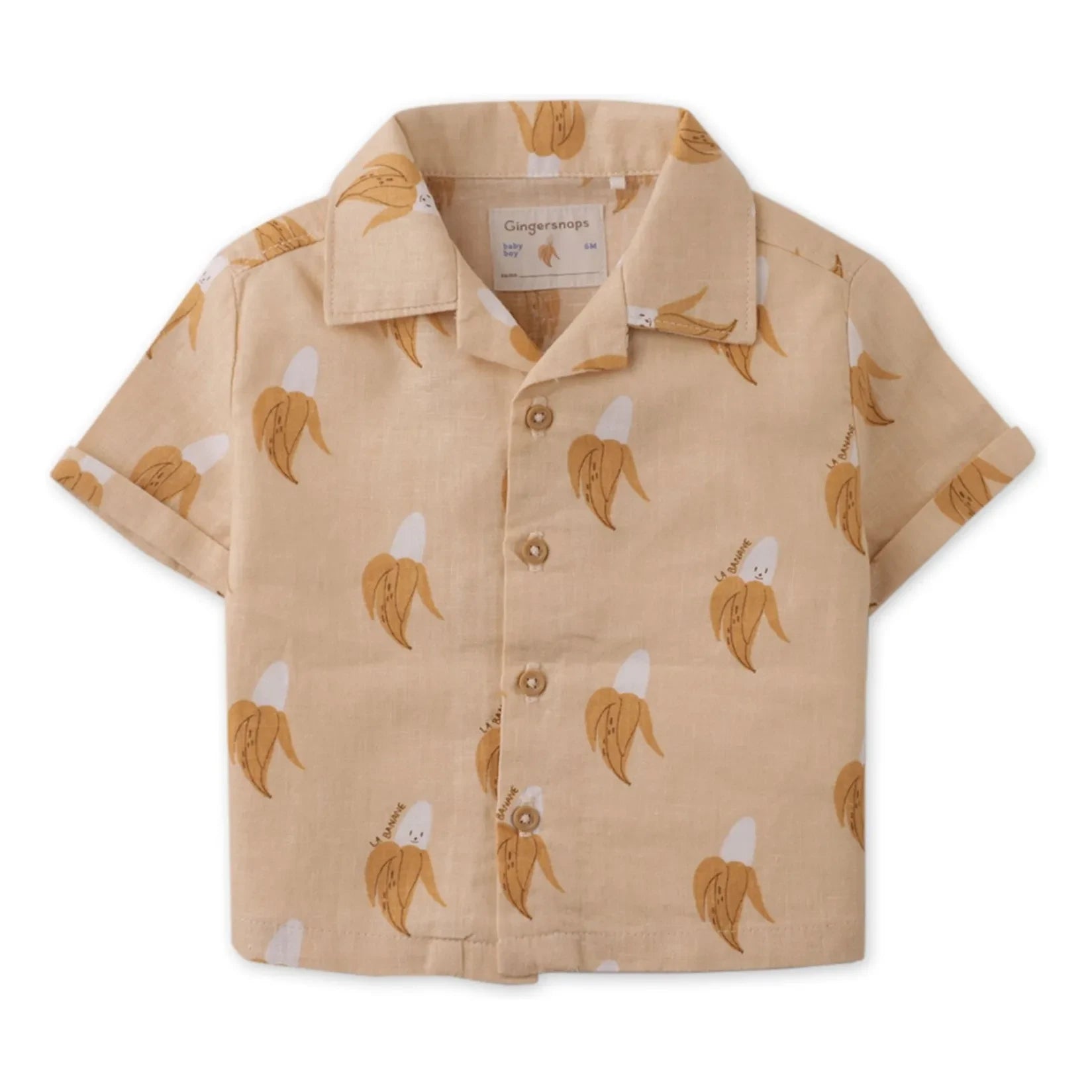 Gingersnaps - Ekko Bananenleinenhemd | Beige