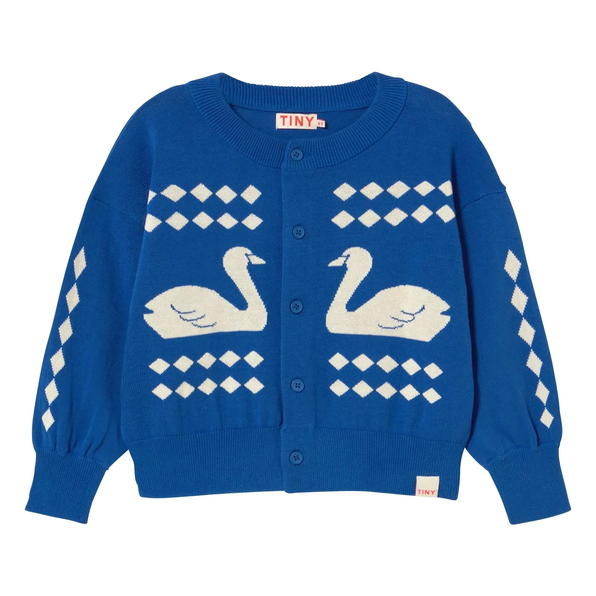 Tinycottons - Swans Cardigan | Blau