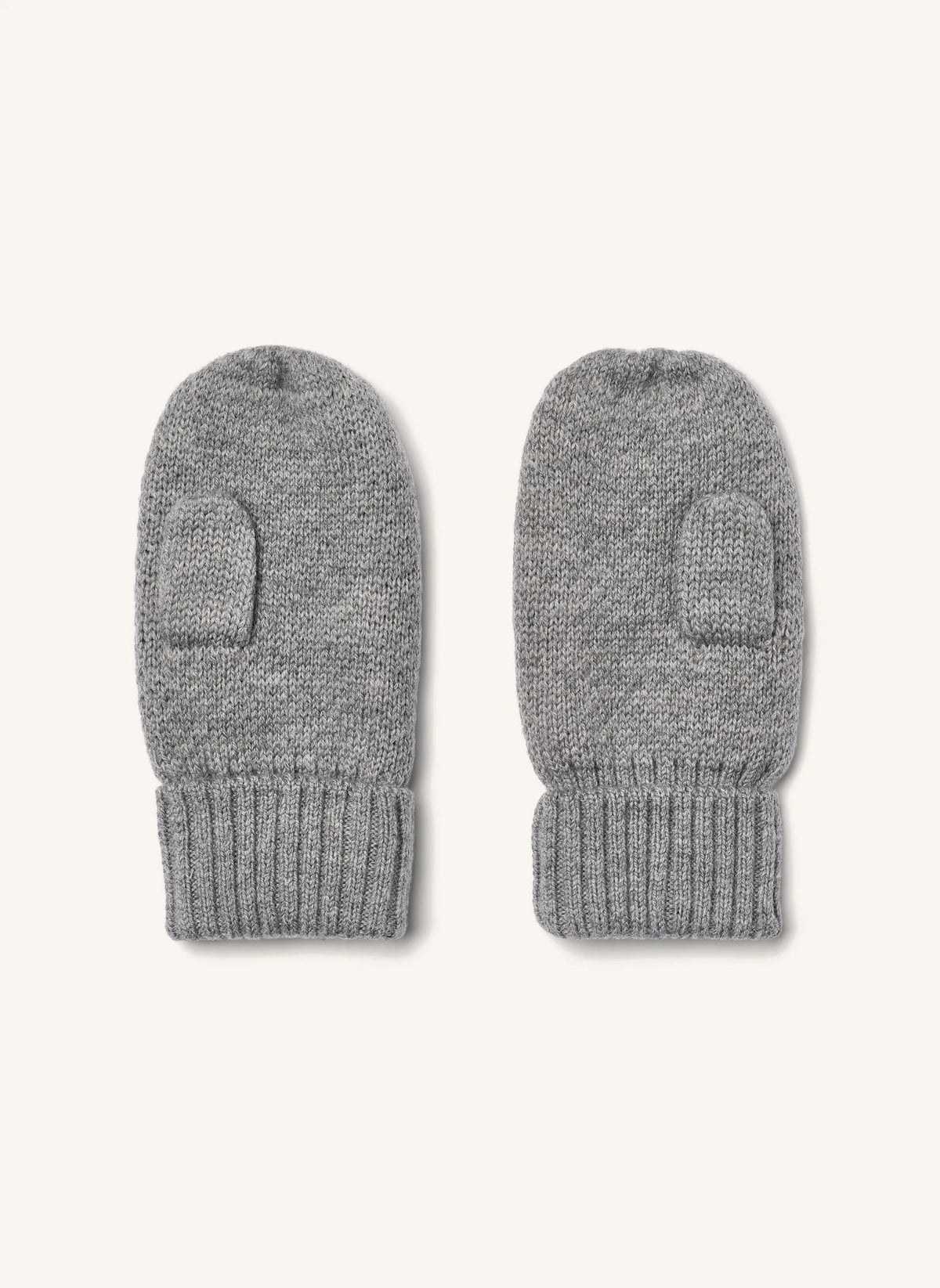 Wheat - Towsi Jakarlı Merino Yün Eldiven | Gri