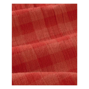 Thinking Mu – Geraldine Karierte Shorts aus Bio-Baumwolle | Rot