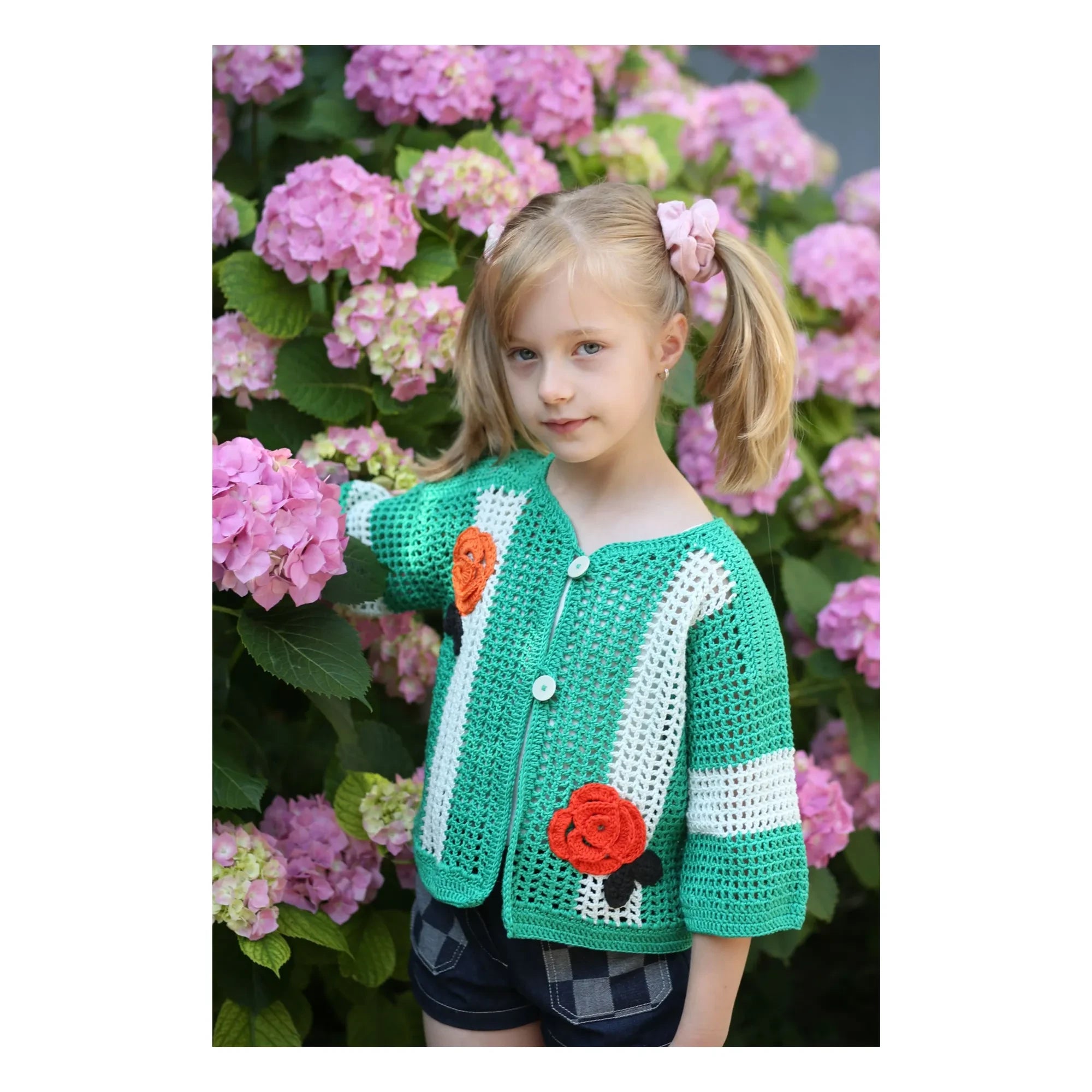 Kalinka – Penelope Häkeljacke | Grün