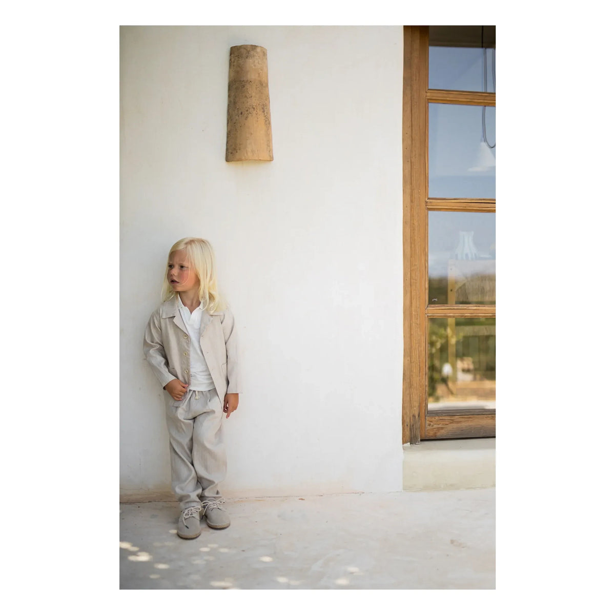 1+ in the family - Castell Leinenhose | Beige