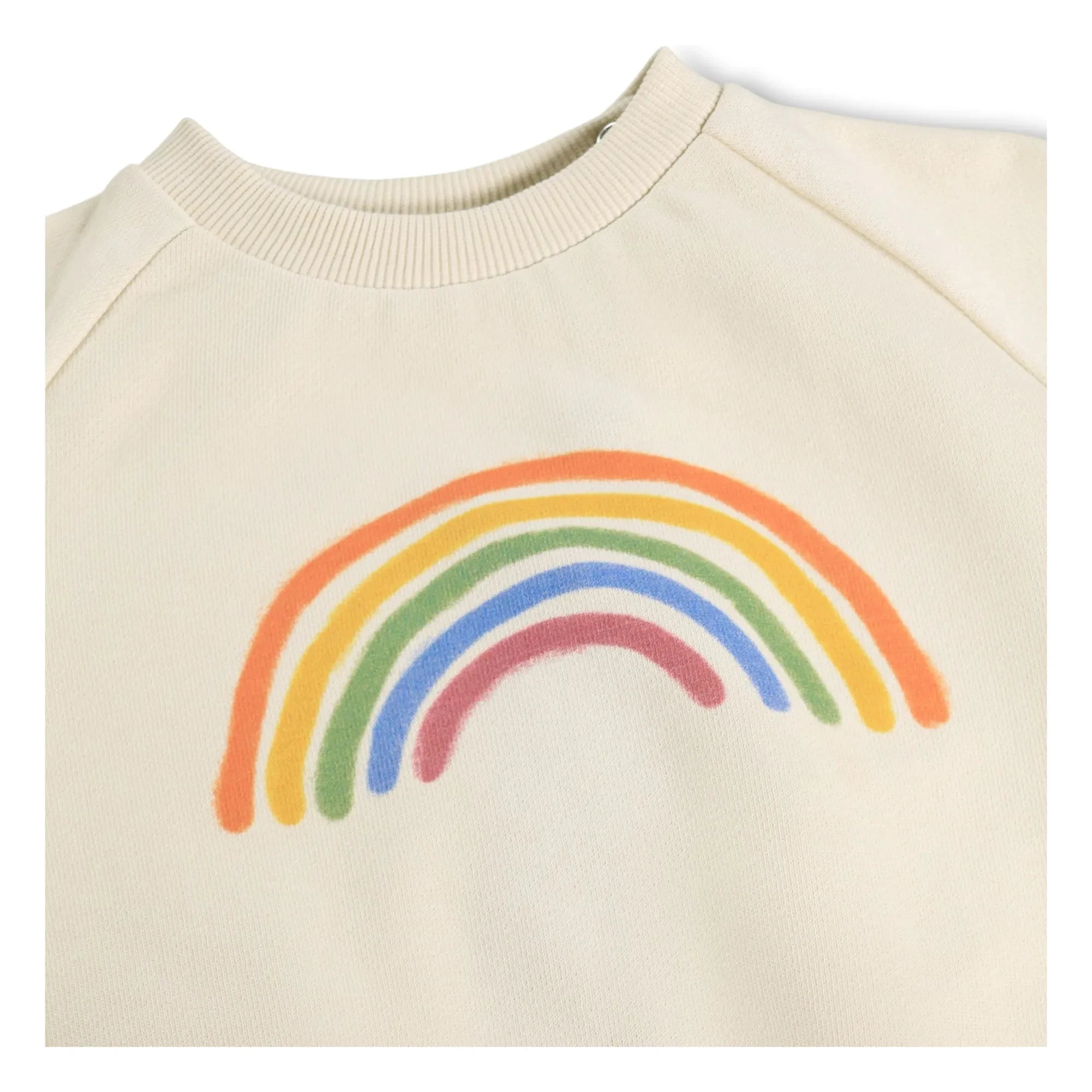 Molo - Disc Rainbow Sweat Bio-Baumwolle | Ecru